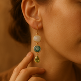 Vzhled | Zlaté visací náušnice