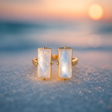 Luce di Marea | Zlacený prsten s měsíčním kamenem