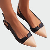 Karolína Elegantní Špičaté Balerínky Zadním Páskem