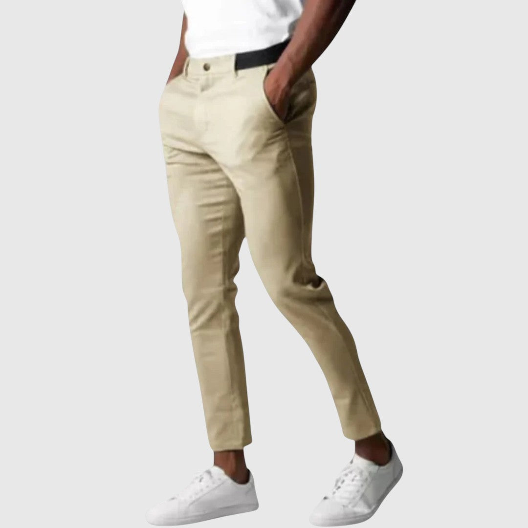 Libuše- Kalhoty Elio Stretch z bavlny