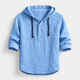 Adam – Lněná košile s kapucí