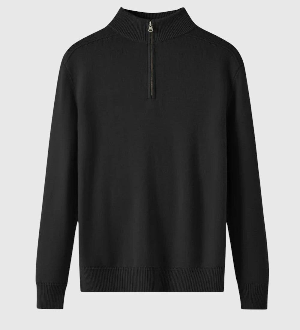 Libuše- Svetr s zipem z merino vlny Capri