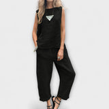 Jennifer - Uvolněný bavlněno-lněný outfit