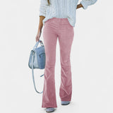 Renata – Manšestrové kalhoty s rozšířenými nohavicemi