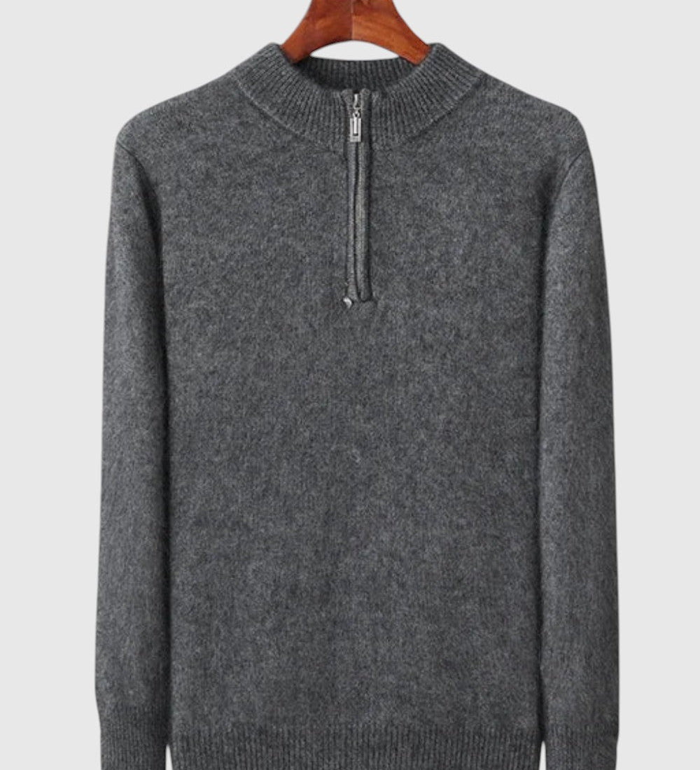 Libuše- Kardigan z kašmíru Genève se zipem