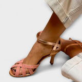 Věnceslava Elegantní Sandály Na Podpatku Přezkované