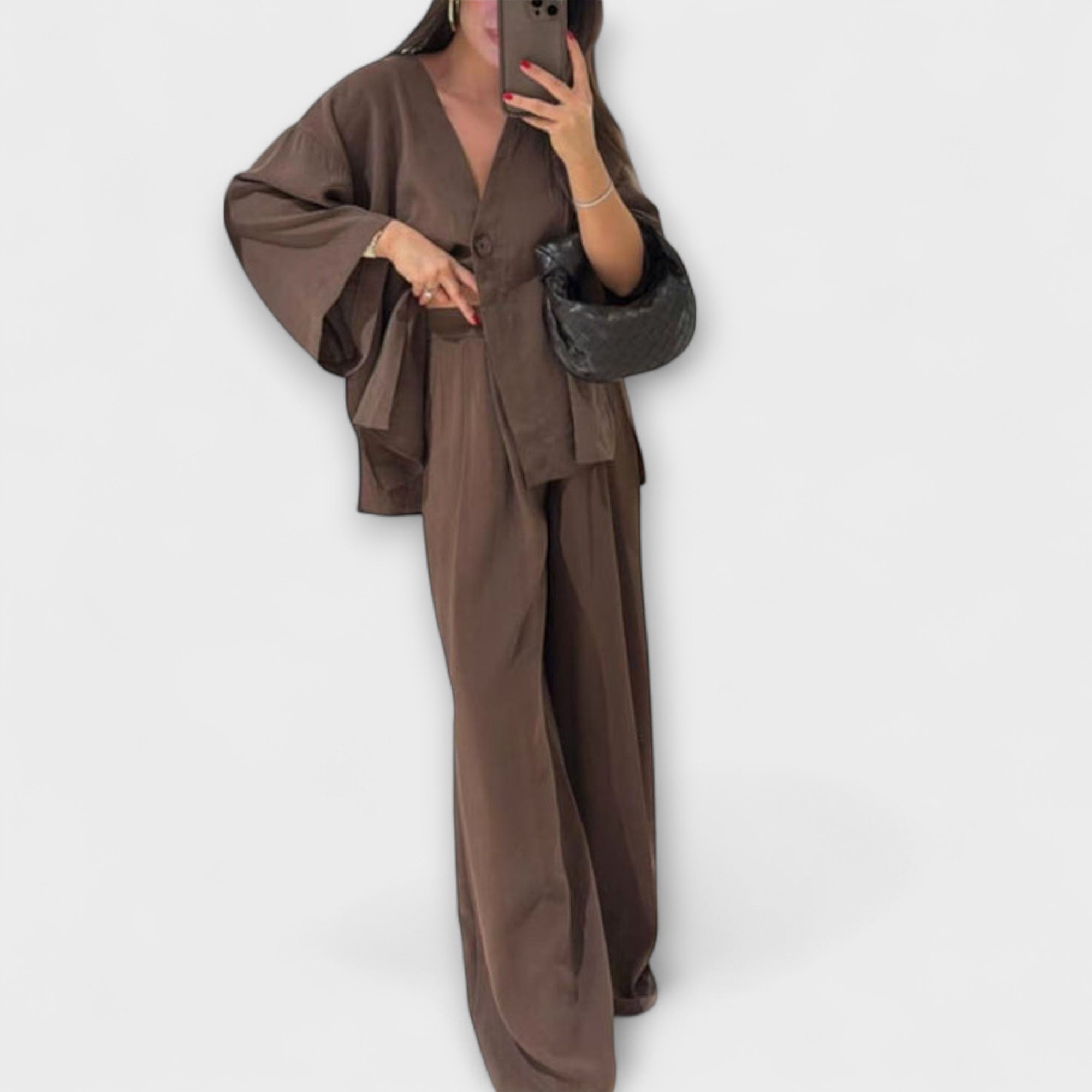 Jacqueline - Dvouvrstvý top a kalhoty