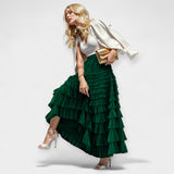 Kristýna - Elegantní Sukně s Tylovou Dekorativní Detail