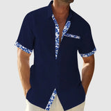 Libuše – Košile s krátkým rukávem a kontrastními detaily