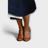 Magdaléna Elegantní Mary Jane Tenisky Luxusněpolstrované