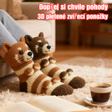 Daniela | Měkké pletené ponožky se zvířátkem
