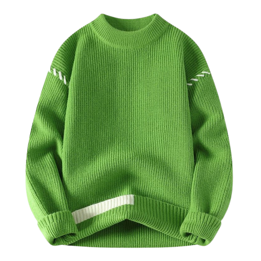 Svetr s kulatým výstřihem