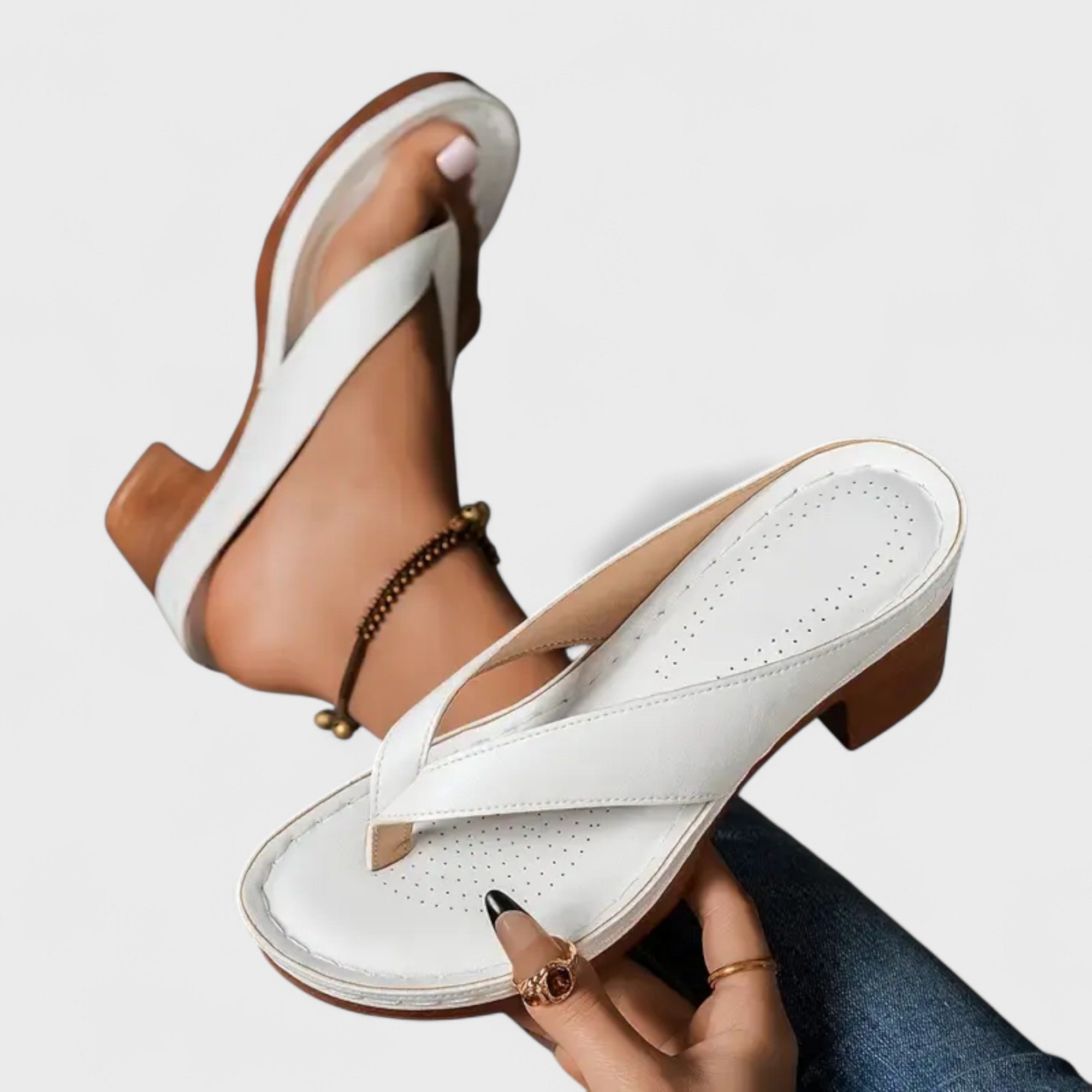 Petra - Ortopedické pantofle s podpatky