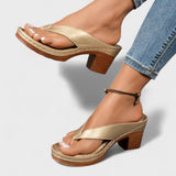 Petra - Ortopedické pantofle s podpatky