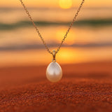 Ria | Jemný perlový náhrdelník s jemným řetízkem
