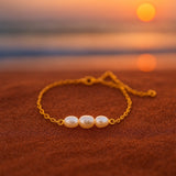 Wolle | Náramek se třemi perlami