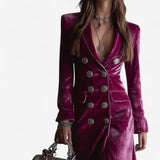 Virginie™ Zavinovací Sametová Šaty