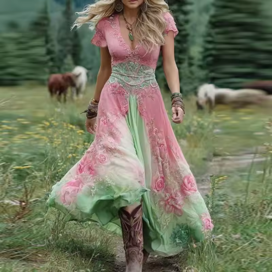 Celestine – Elegantní vyšívané šaty