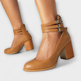 Magdaléna Elegantní Kotníkové Vysoké Podpatky Popruhem