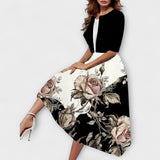 Dámské midi šaty s blazerem