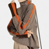 Eleanor – Elegantní rolákový svetr s moderním vzorem