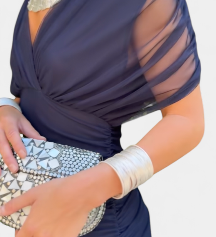 Eryzziah – Elegantní šaty s květinovým potiskem