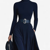 Yvelise™ Maxi šaty s vysokým límcem