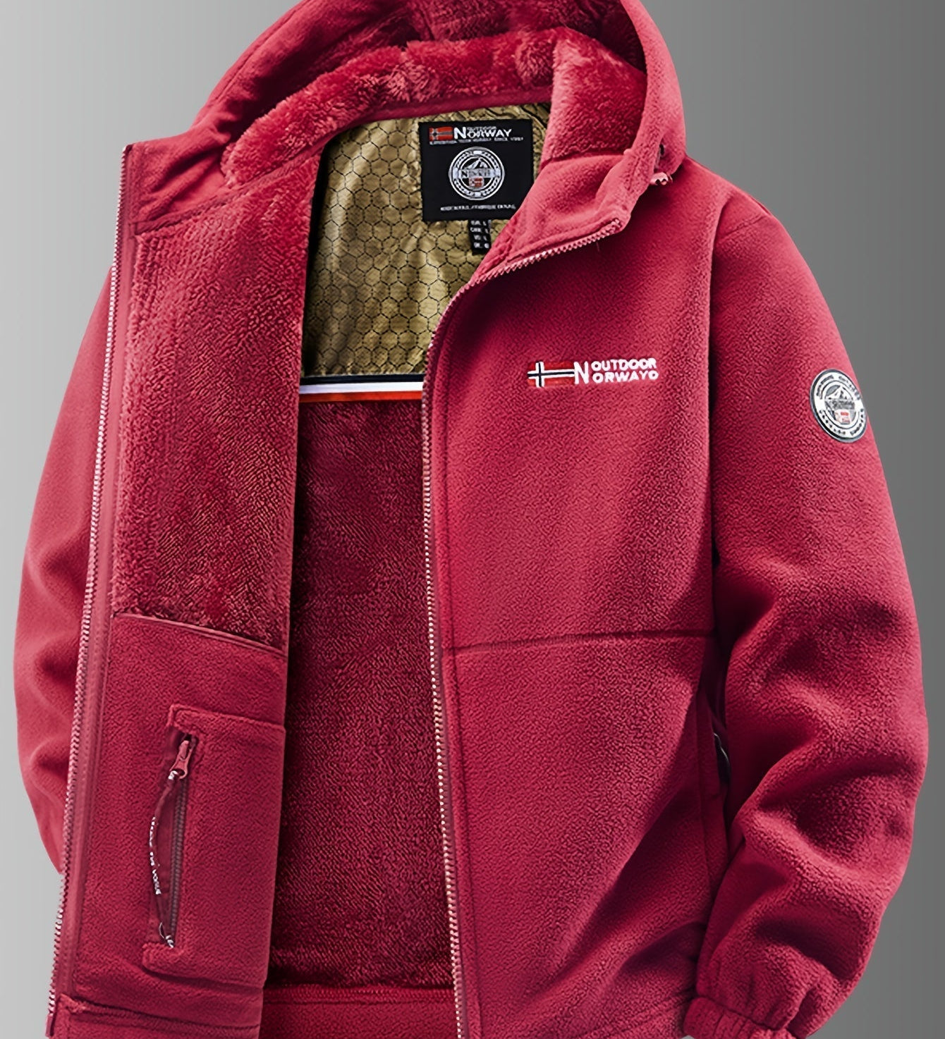 Nathaniel | Zimní bunda z termo fleecu