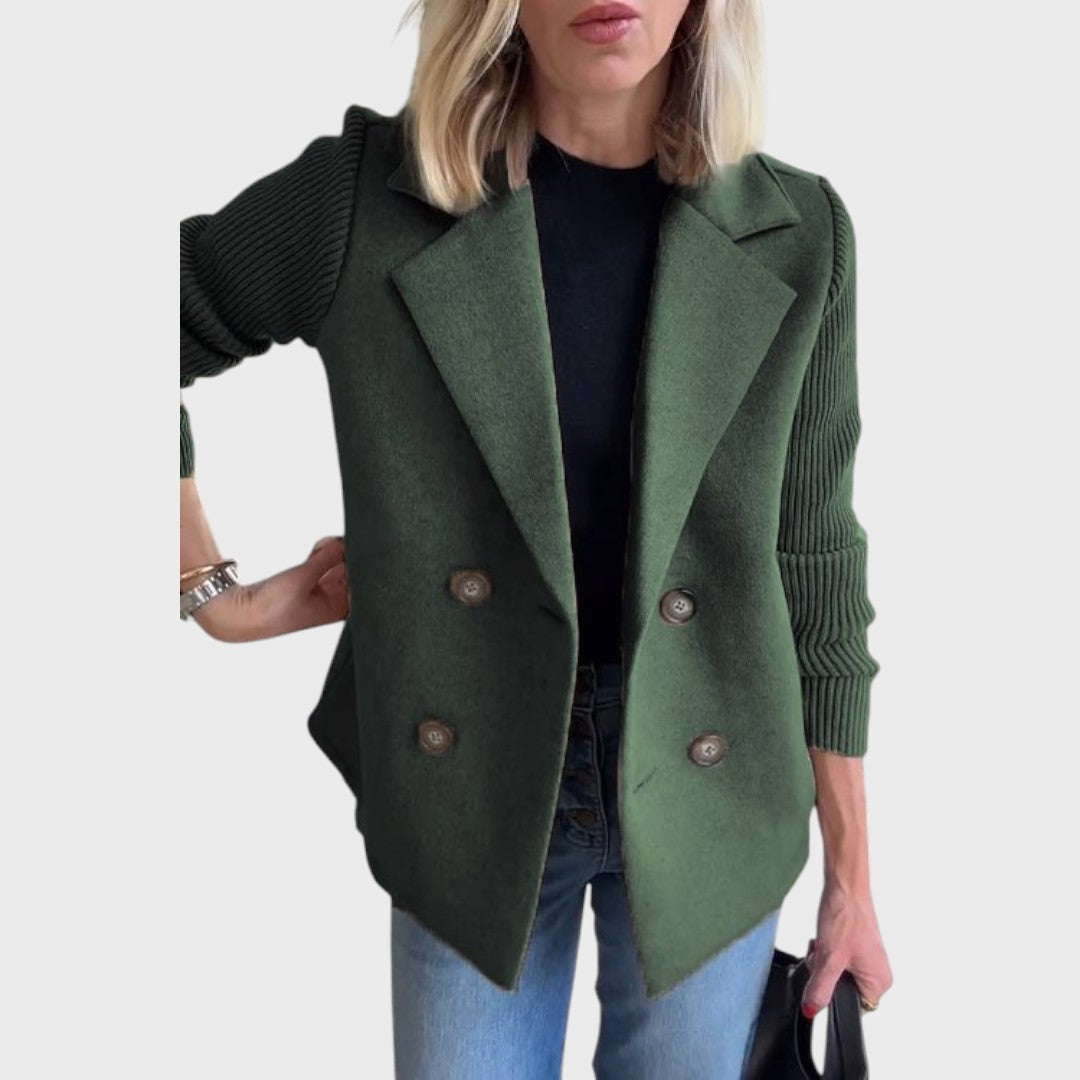 Emma - Elegantní blazer s úpletem na rukávech