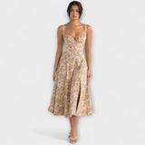 Zipporas - Přizpůsoben dress s moderním jarním květinovým potiskem