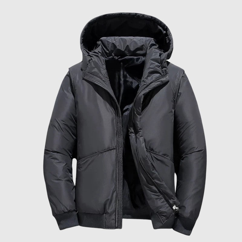 Josef - Prošívaná bunda s kapucí a odolnou úpravou