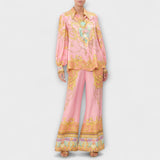 Sage - Relaxované tričko s potiskem mořské panny a elastické kalhoty