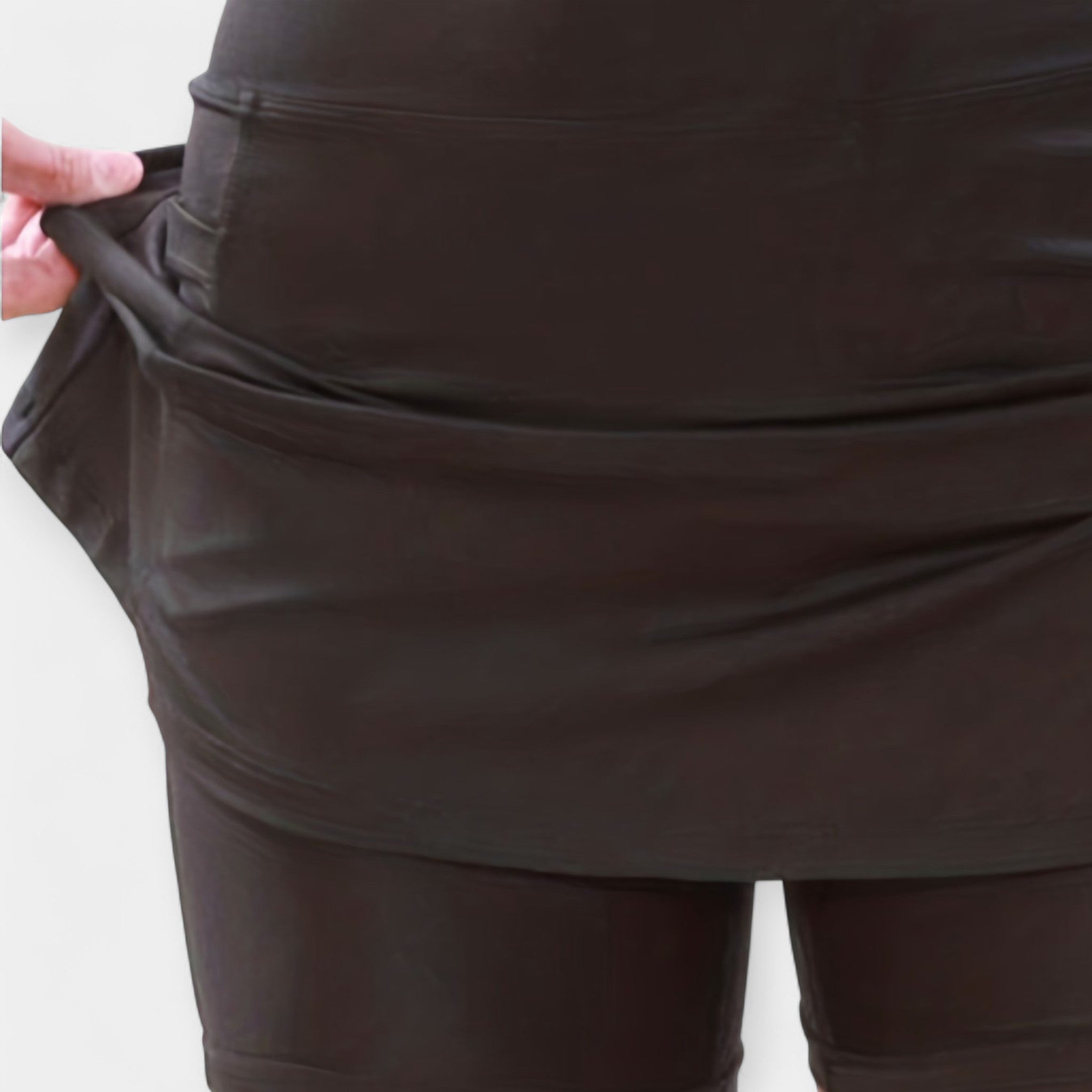 Vysoký pas kraťasy s sukní