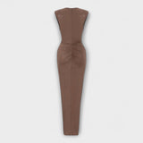 Thea - Maxi šaty s hlubokým výstřihem do V