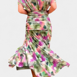 Eryzziah – Elegantní šaty s květinovým potiskem