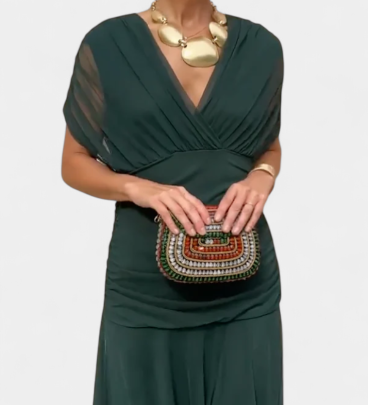 Eryzziah – Elegantní šaty s květinovým potiskem