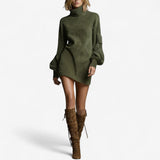 Tania™ Mini Šaty s Vysokým Límcem