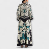 Giselle - Stylové Maxi Šaty s Květinovým Potiskem